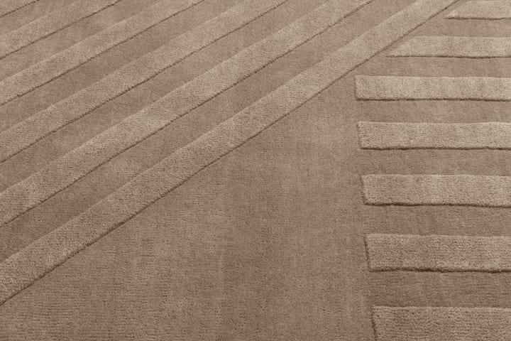 Levels Wollteppich stripes grau - 200 x 300cm - NJRD