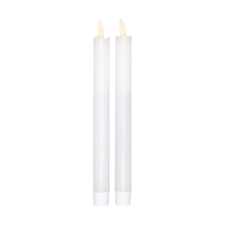Bright LED-Kerze 25cm 2er Pack - Wei�ß - Scandi Essentials