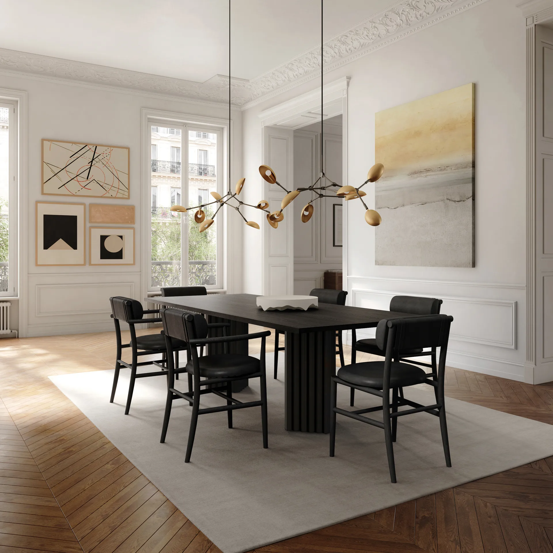 Arc Esstisch 95x250 cm, Coffee black oak 101 Copenhagen