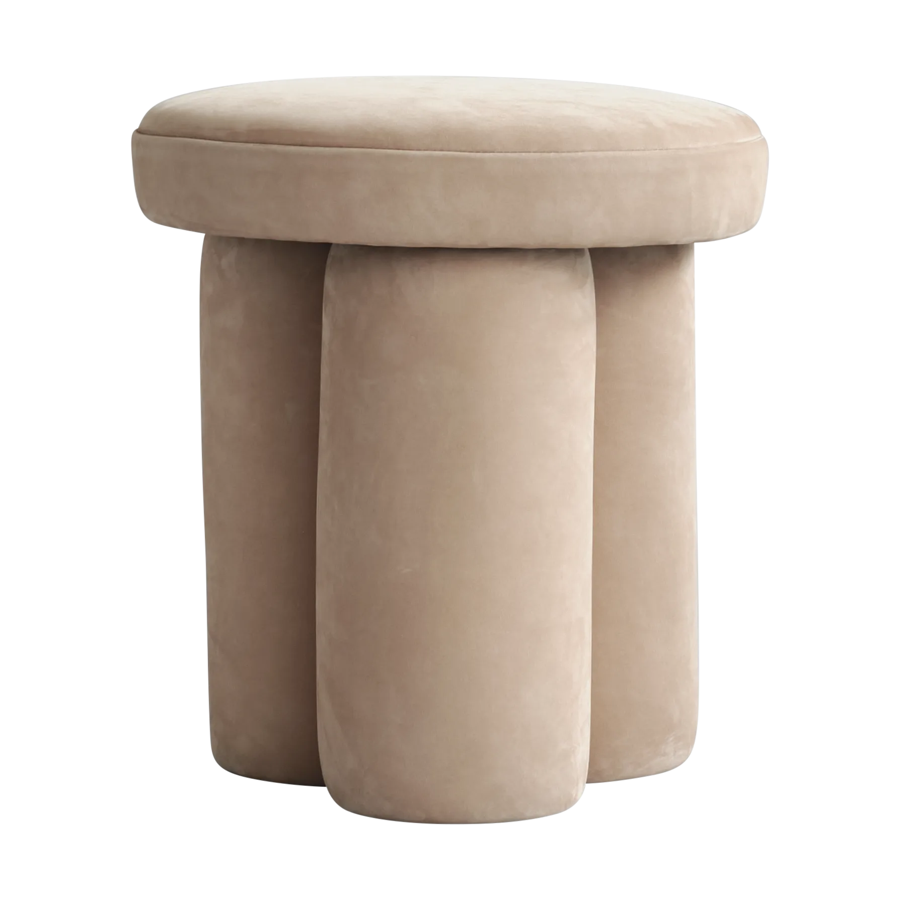 Big Foot Hocker Ø38x43 cm, Nubukleder 101 Copenhagen