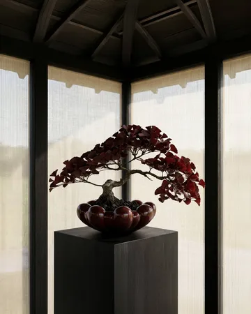 Bloom Rray Schale groß - Maroon - 101 Copenhagen