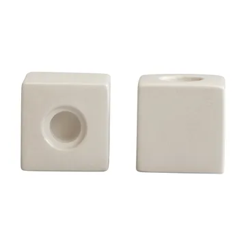 Cube Kerzenhalter 2-teilig - High Glaze Birch - 101 Copenhagen