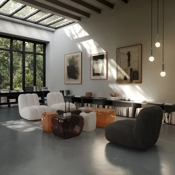 Cube Kerzenhalter 2-teilig - High Glaze Birch - 101 Copenhagen