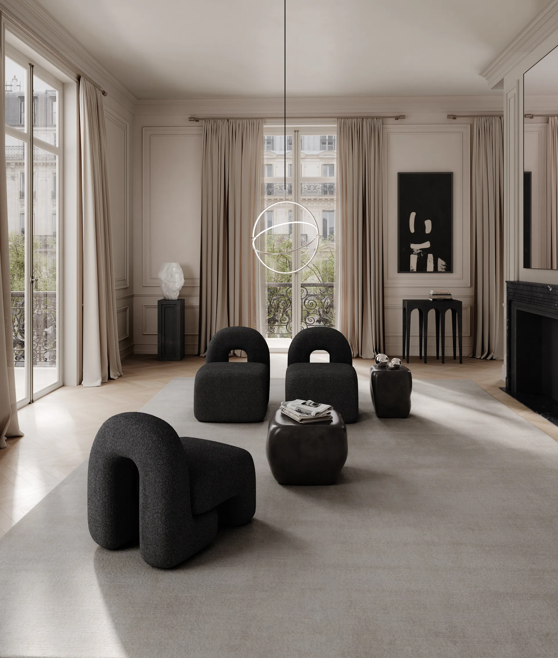 Daiku Lounge Chair, Deep taupe 101 Copenhagen