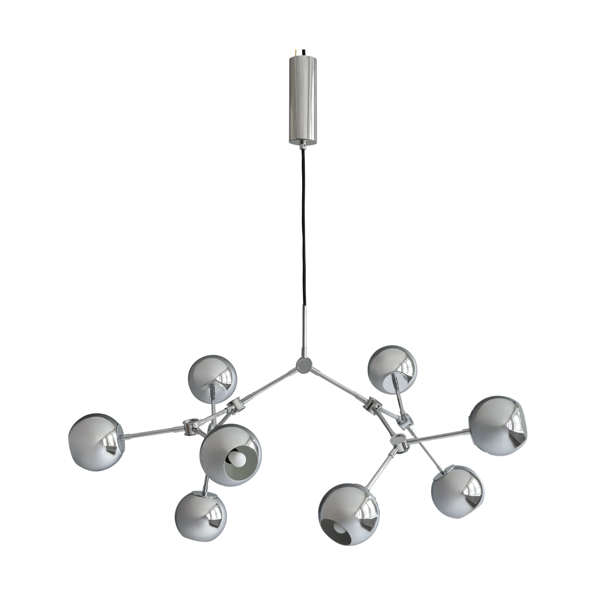 Drop Chandelier Globe Kronleuchter mini, Chrome 101 Copenhagen