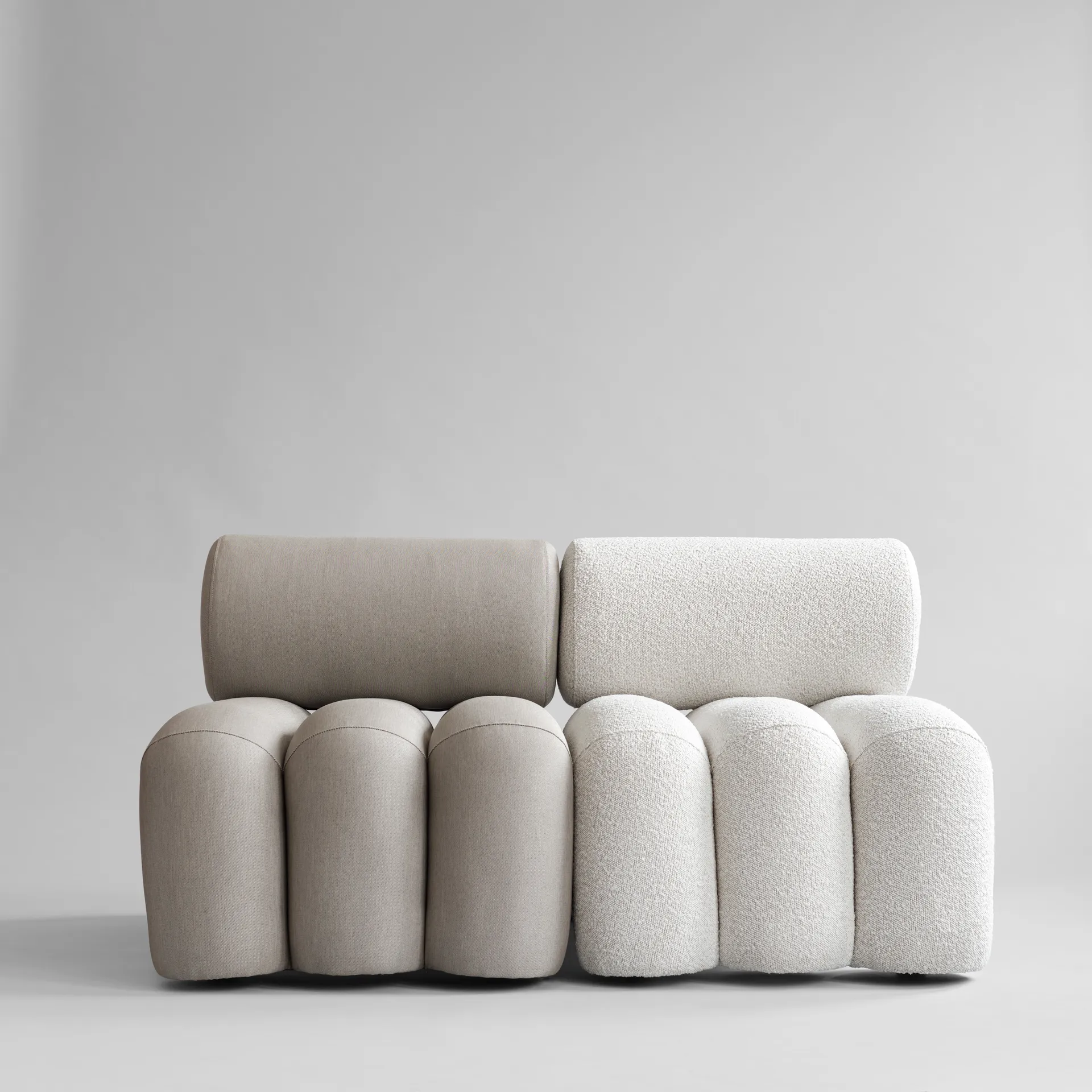 Foku Chair Loungesessel, Bouclé 101 Copenhagen