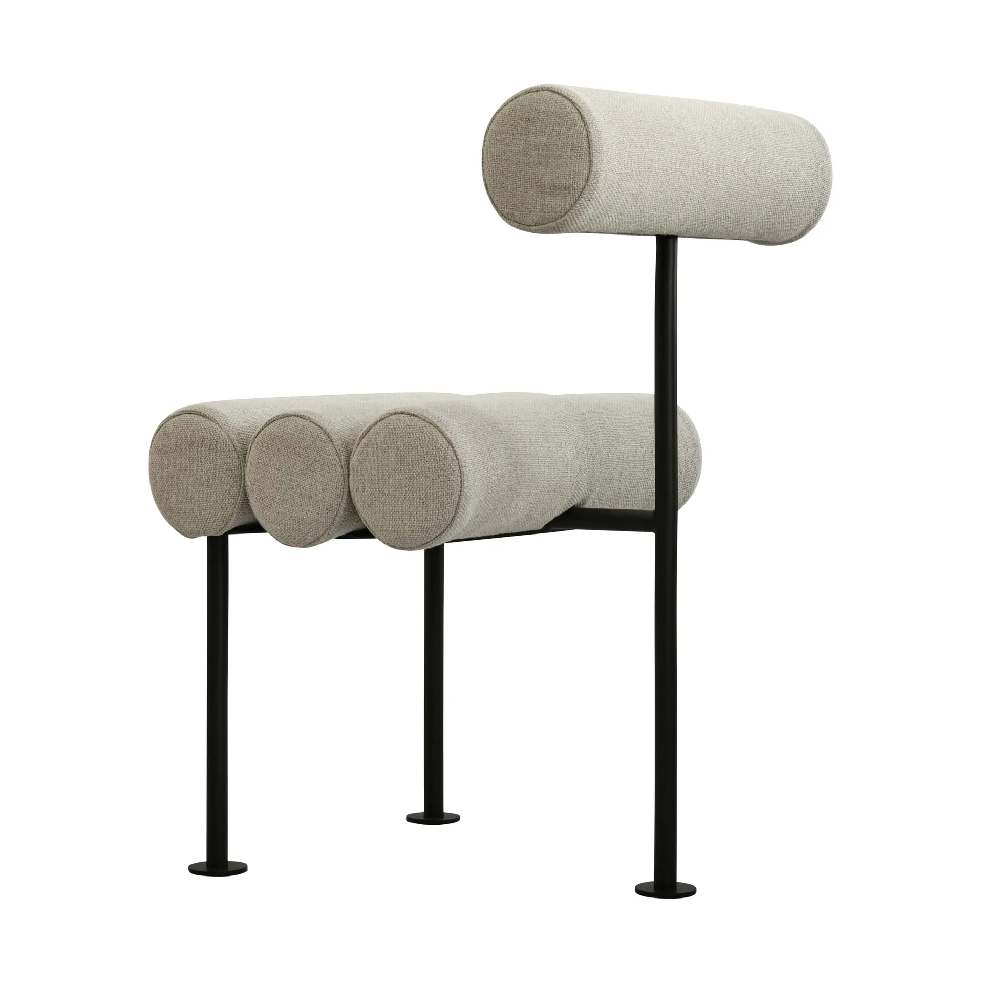 Hiro Dining Chair Stuhl, Black frame-Sand 101 Copenhagen