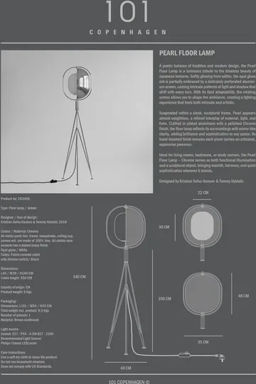 Pearl Stehleuchte - Chrome - 101 Copenhagen