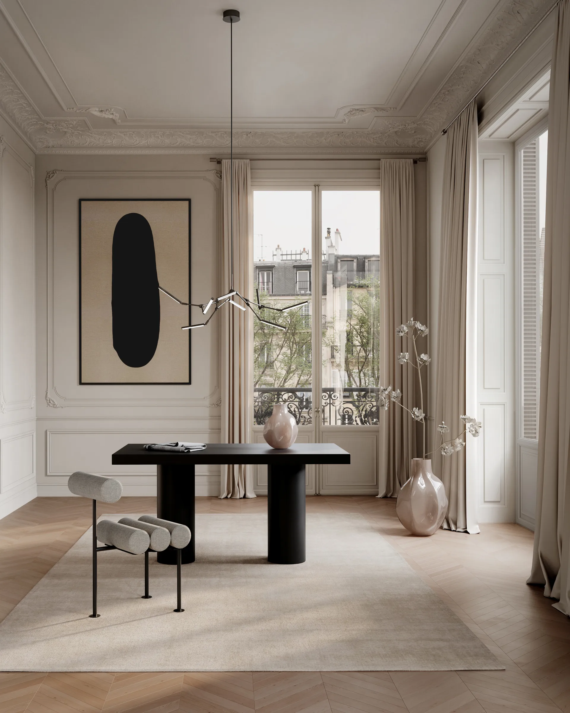 Stick chandelier Kronleuchter mini, Bronze 101 Copenhagen