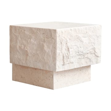 Temple Beistelltisch low 42x40 cm - Chrome-limestone - 101 Copenhagen