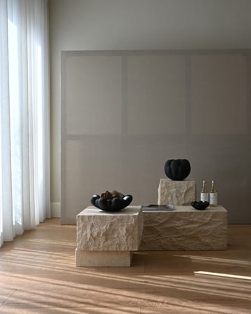Temple Beistelltisch low 42x40 cm - Chrome-limestone - 101 Copenhagen