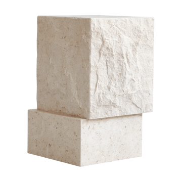 Temple Beistelltisch tall 50x33 cm - Chrome-limestone - 101 Copenhagen