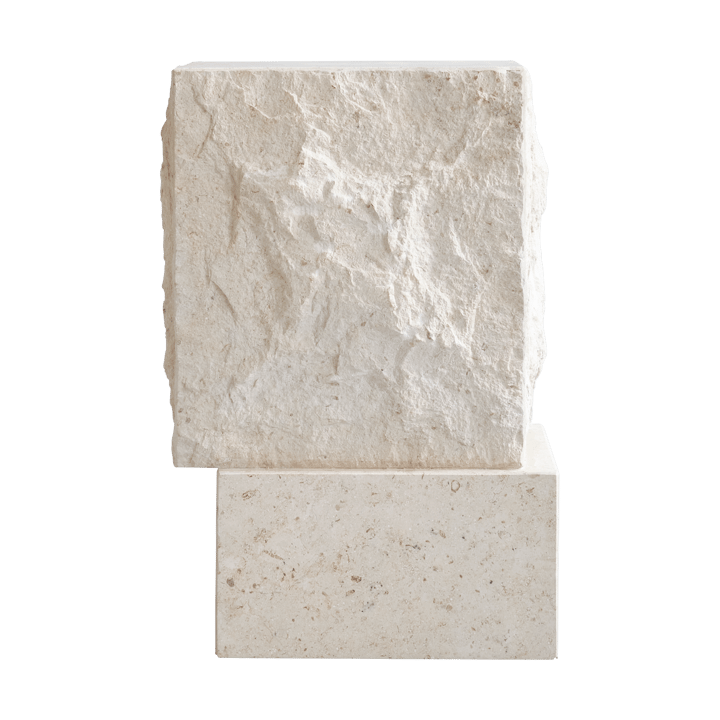 Temple Beistelltisch tall 50x33 cm, Chrome-limestone 101 Copenhagen
