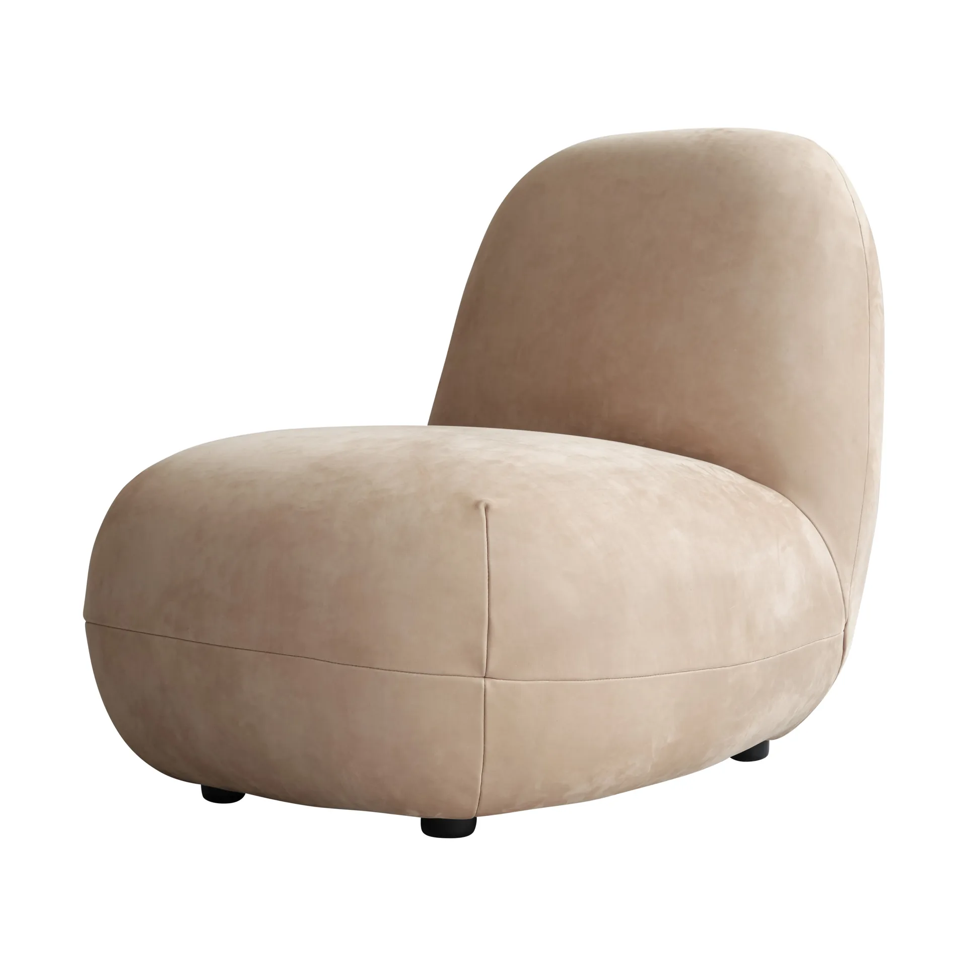 Toe Chair Flat Sessel 92x75 cm, Nubukleder 101 Copenhagen