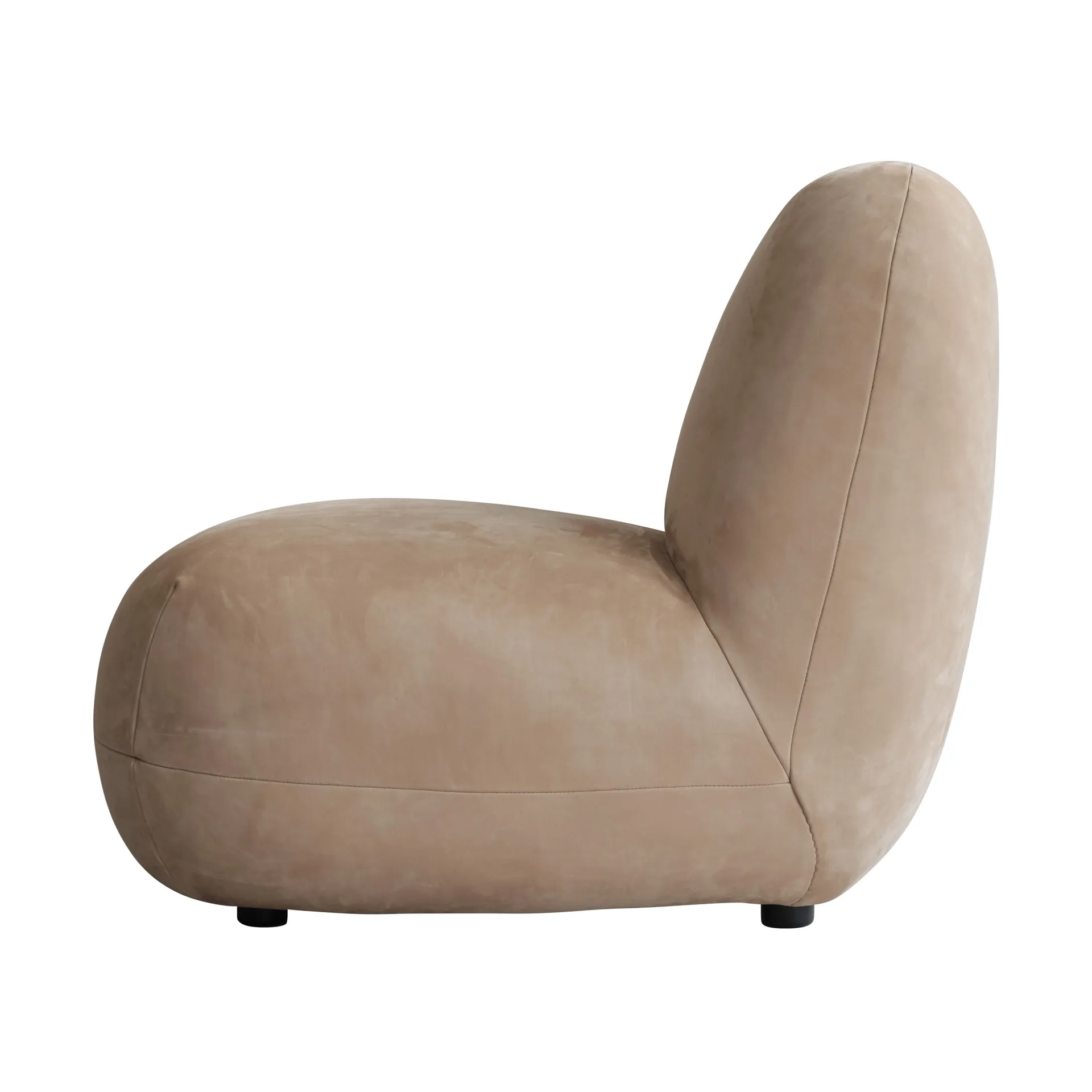 Toe Chair Flat Sessel 92x75 cm, Nubukleder 101 Copenhagen
