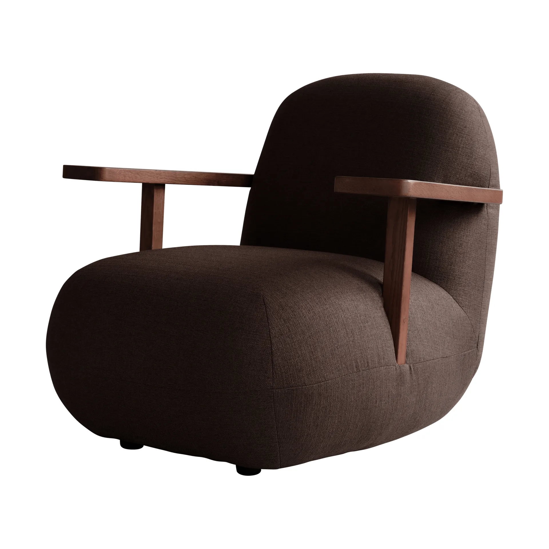 Toe chair Sessel mit Armlehnen, Classic brown oak-dark brown 101 Copenhagen