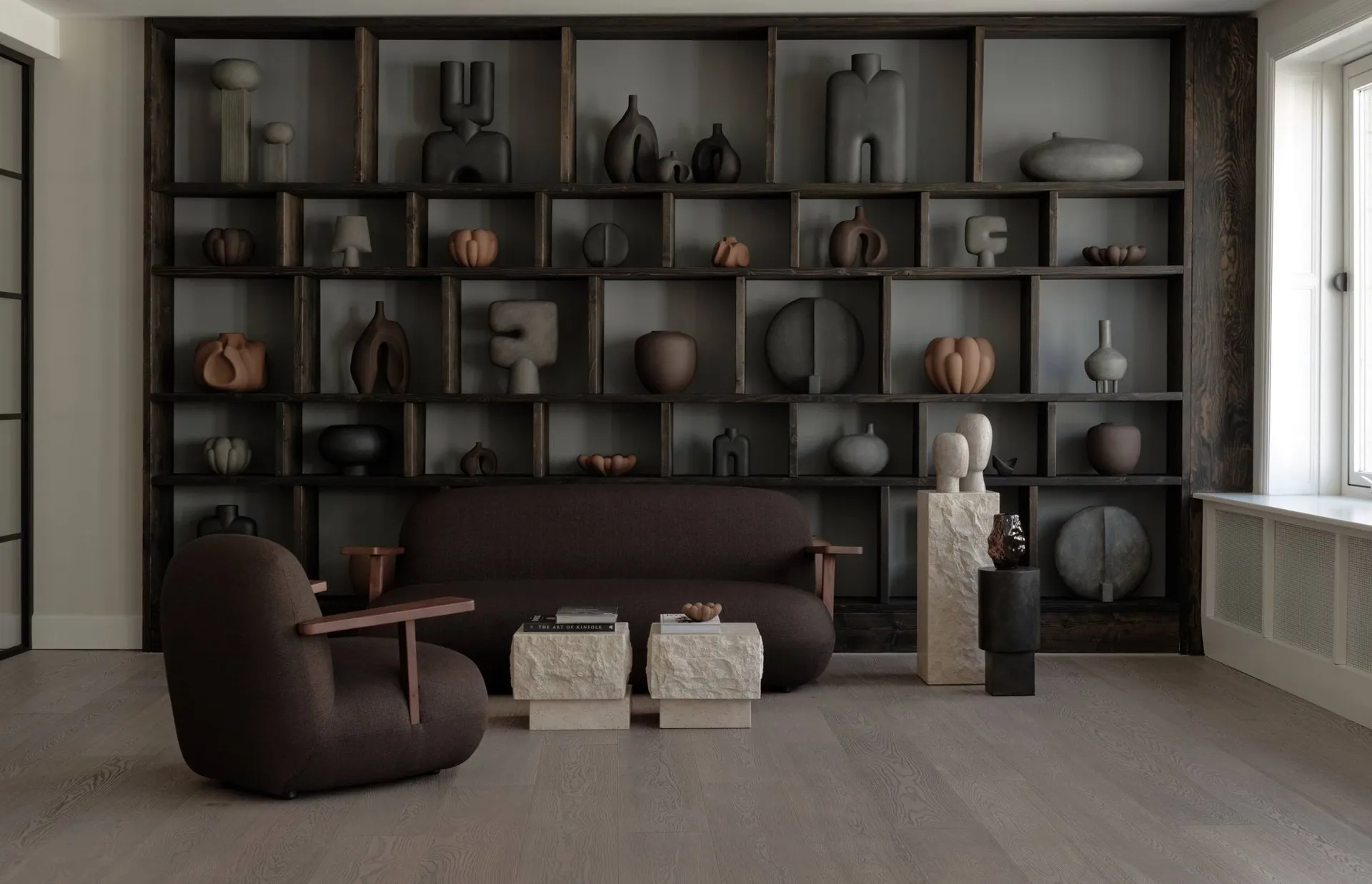Toe chair Sessel mit Armlehnen, Classic brown oak-dark brown 101 Copenhagen