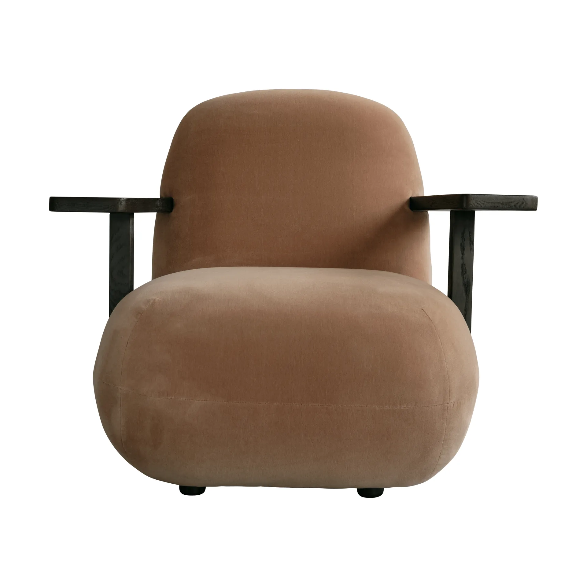 Toe chair Sessel mit Armlehnen, Coffee black oak-desert 101 Copenhagen