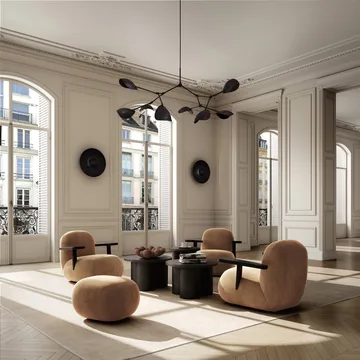 Toe chair Sessel mit Armlehnen - Coffee black oak-desert - 101 Copenhagen