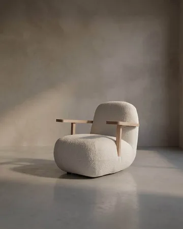 Toe chair Sessel mit Armlehnen - Natural oak-off white - 101 Copenhagen