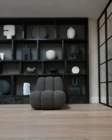 Toe Loungesessel bouclé - Deep taupe - 101 Copenhagen