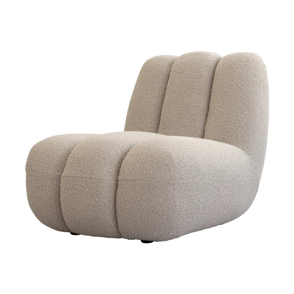 101 Copenhagen Toe Loungesessel, Bouclé Smoked Sand