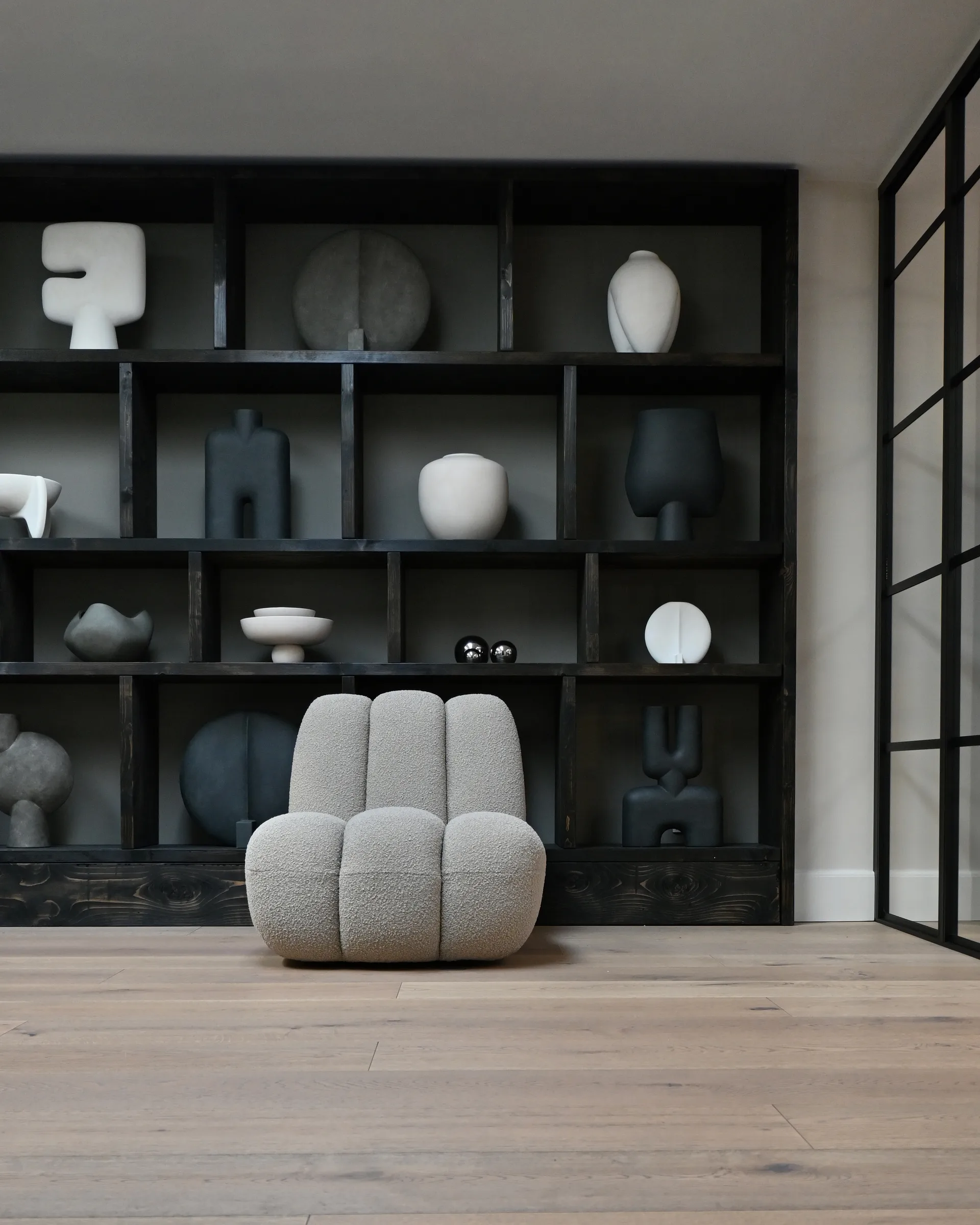 Toe Loungesessel bouclé, Smoked sand 101 Copenhagen