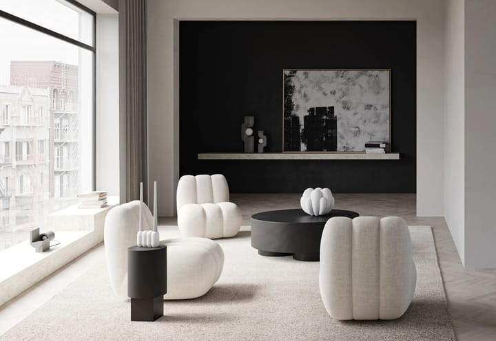 Toe Loungesessel linne, White chalk 101 Copenhagen