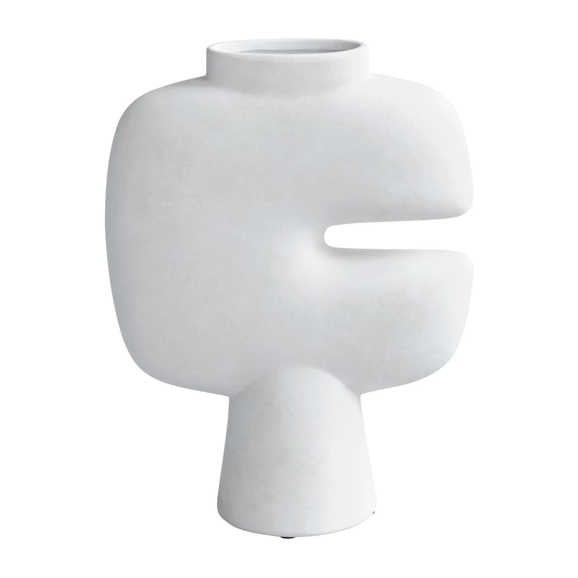 Tribal Vase medio, Bone White 101 Copenhagen