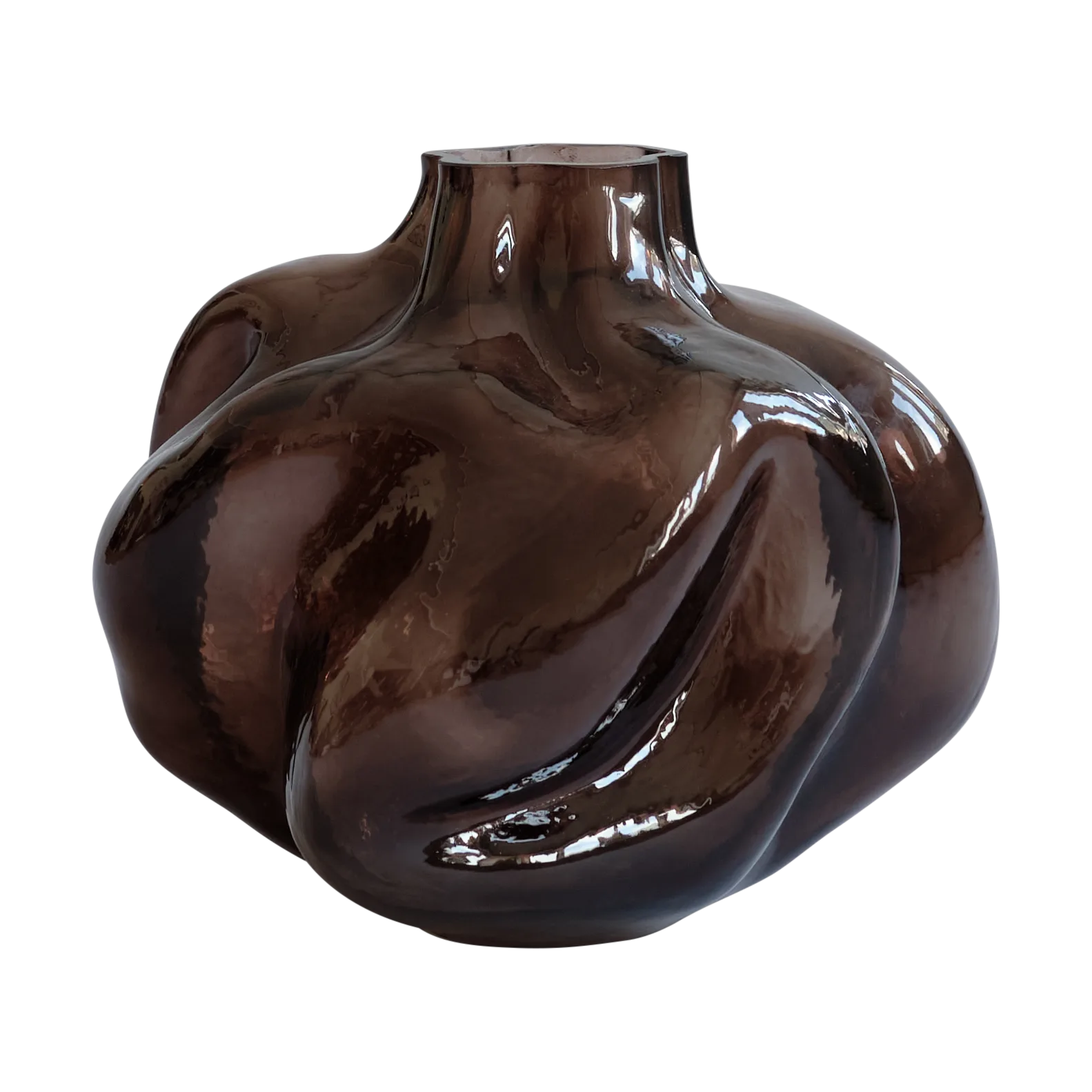 Wabi Medio Vase 28 cm, Smoked forest 101 Copenhagen