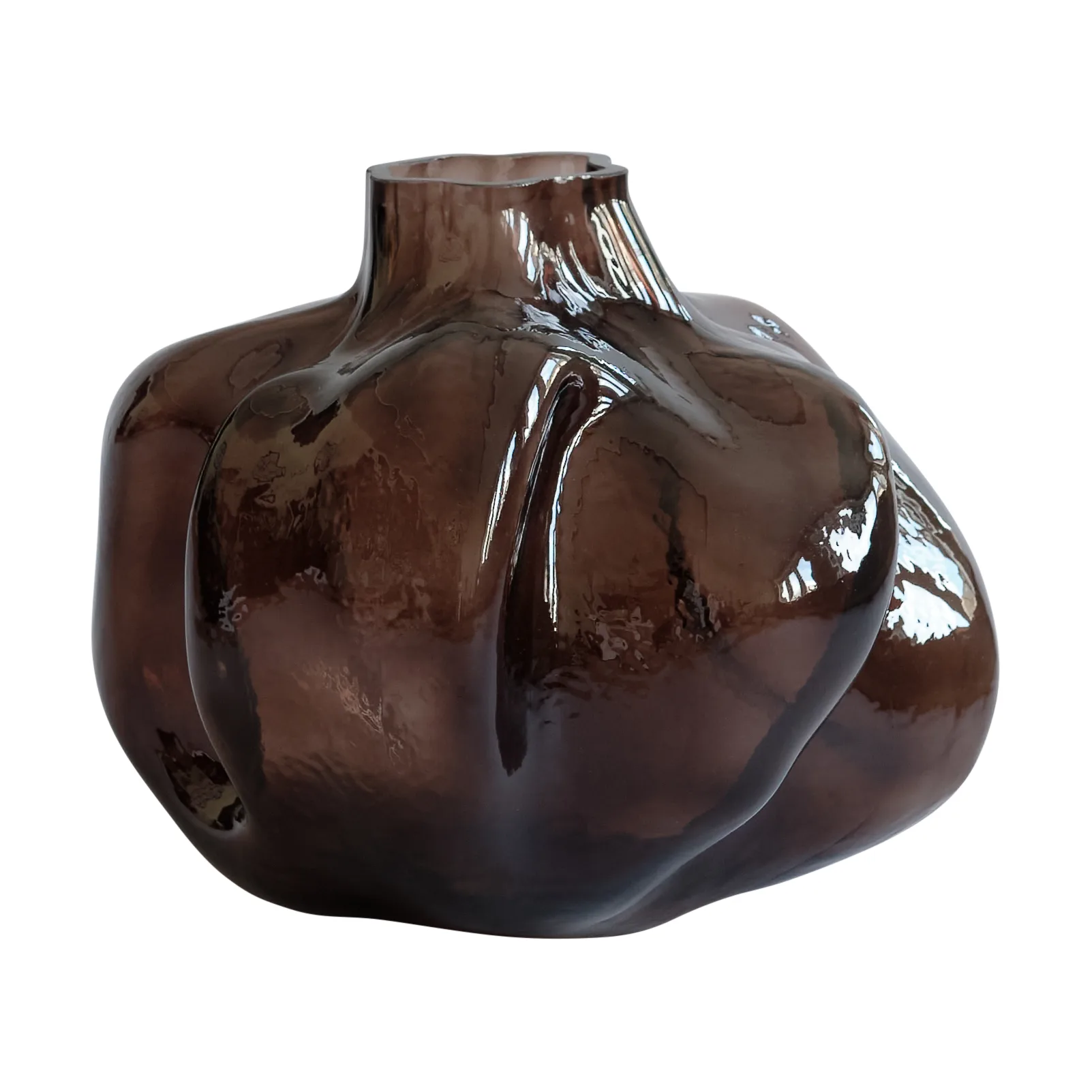 Wabi Medio Vase 28 cm, Smoked forest 101 Copenhagen