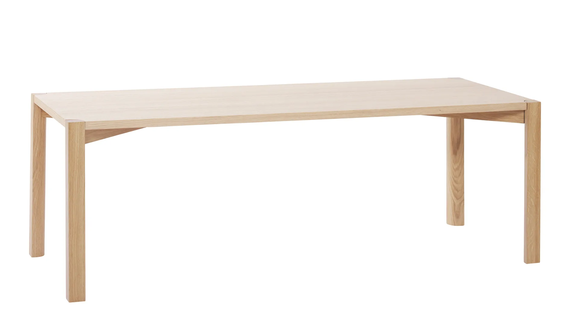 Anton Couchtisch 50 x 125cm, Eiche weiß pigmentiert 1898