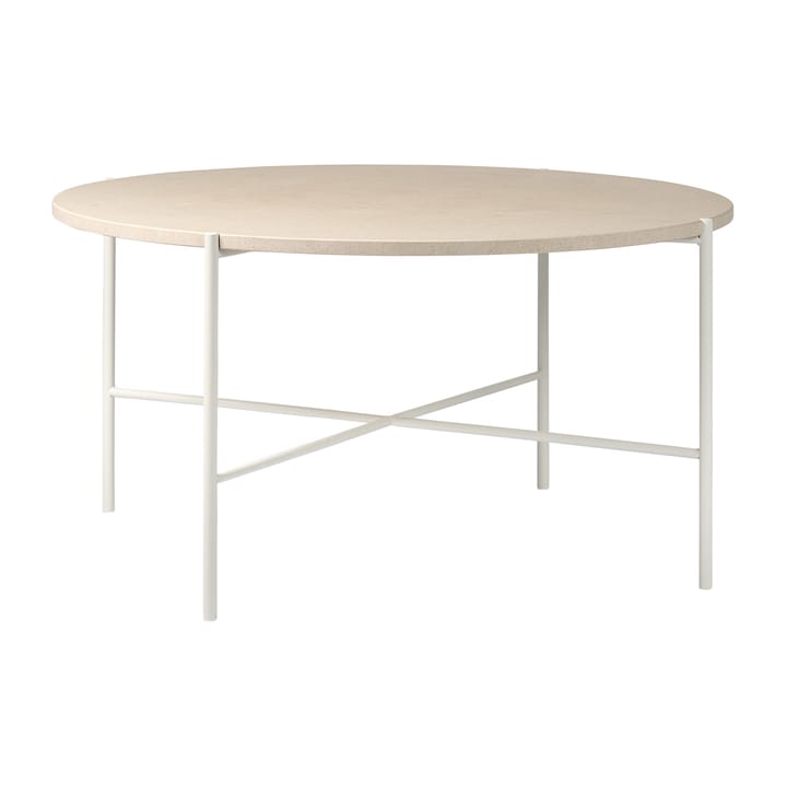 Aplaryd Couchtisch Ø90 cm - Beigefarbener Kalkstein - 1898