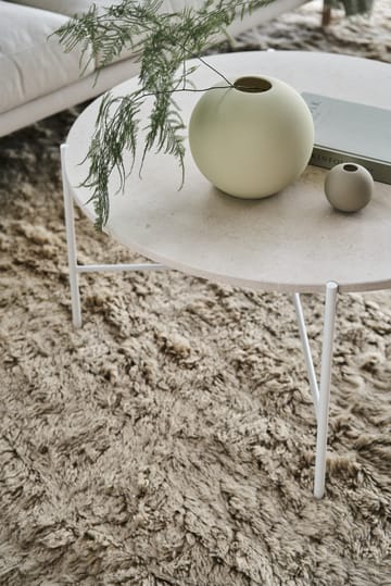 Aplaryd Couchtisch Ø90 cm - Beigefarbener Kalkstein - 1898
