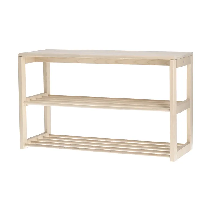 Bäckebo Schuhregal mit Sitzfläche - Birke, 80x48x30 cm - 1898