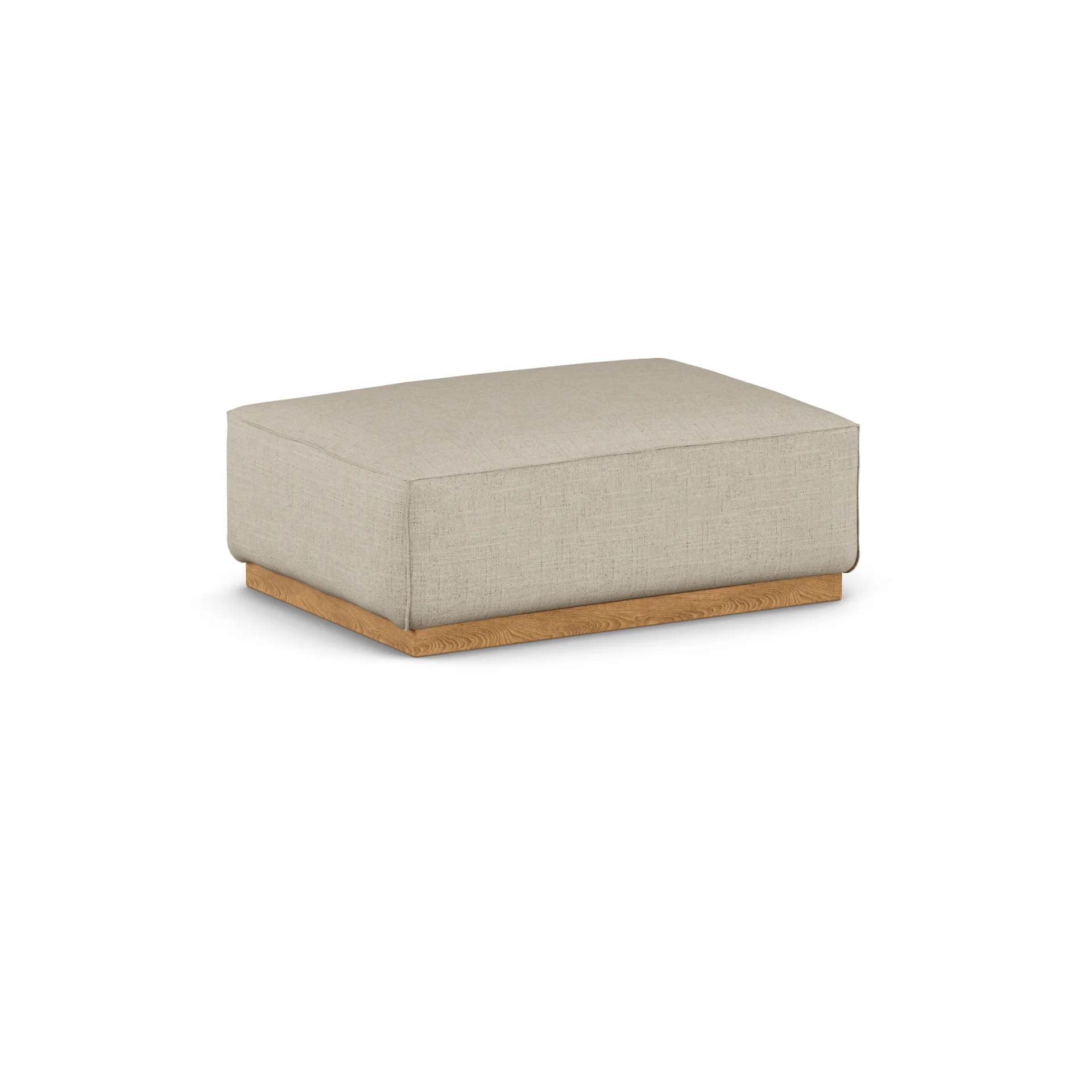 Bergsdal Fußhocker, Bern beige 0341-Eiche gebeizte Esche 1898