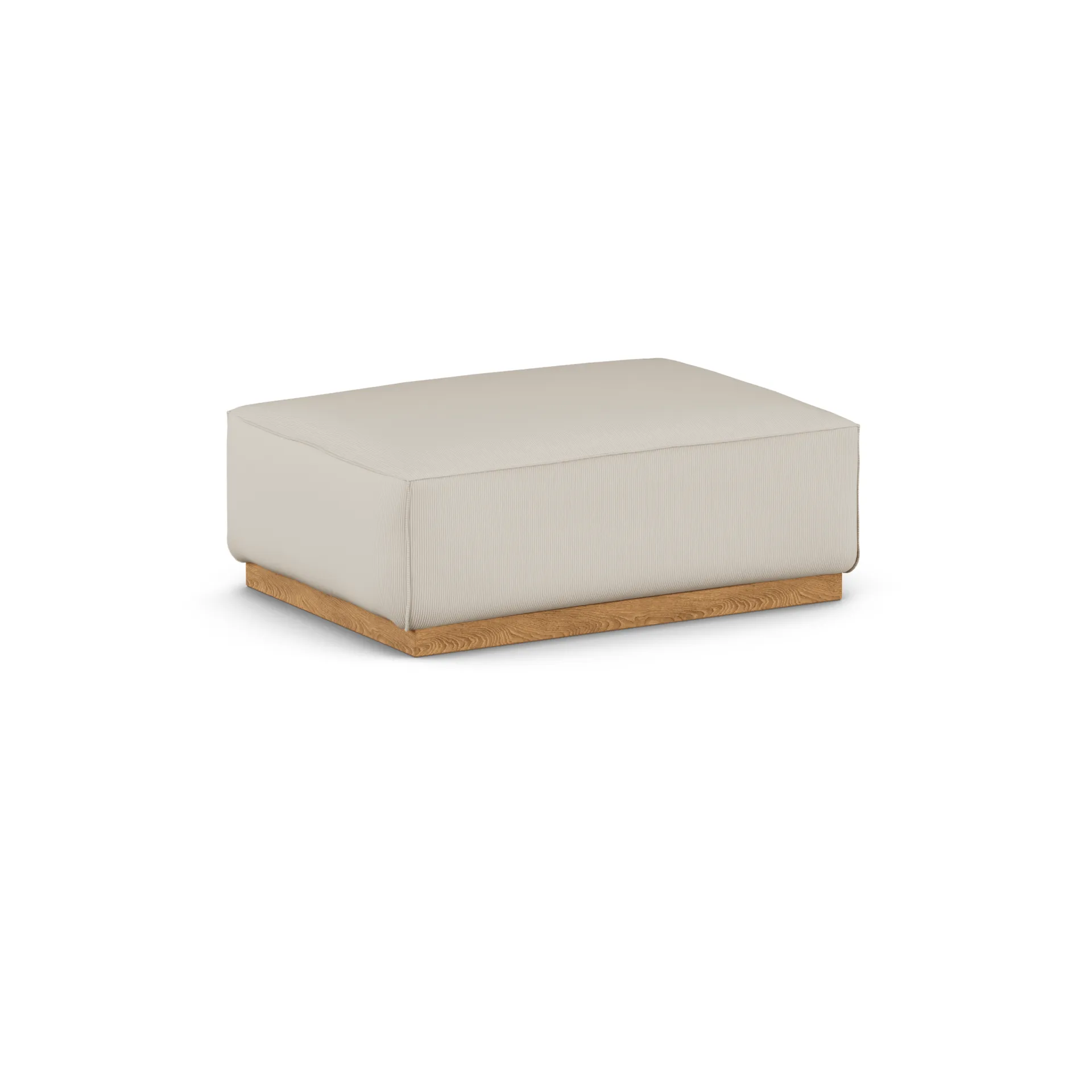 Bergsdal Fußhocker, Jump beige 1956-Eiche gebeizte Esche 1898