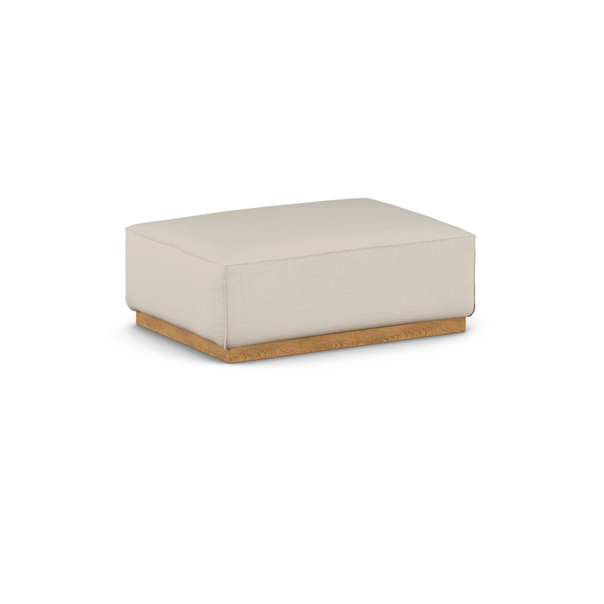 Bergsdal Fußhocker, Same Beige 6670-Eiche gebeizt 1898