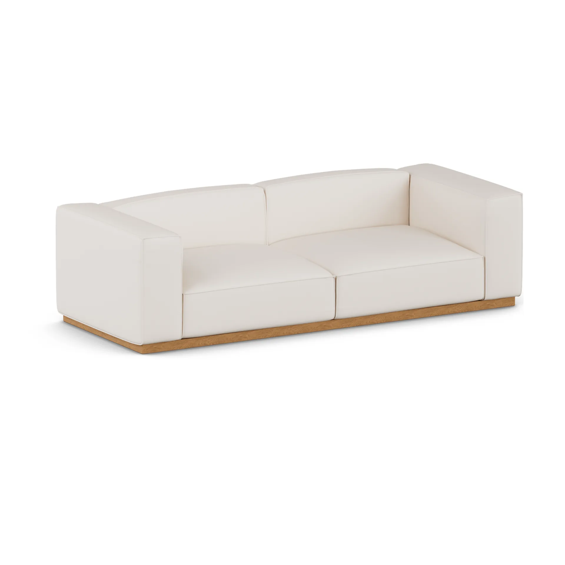 Bergsdal Sofa, Caleido beige 9600-Eiche gebeizte Esche, 3-sitzig 1898