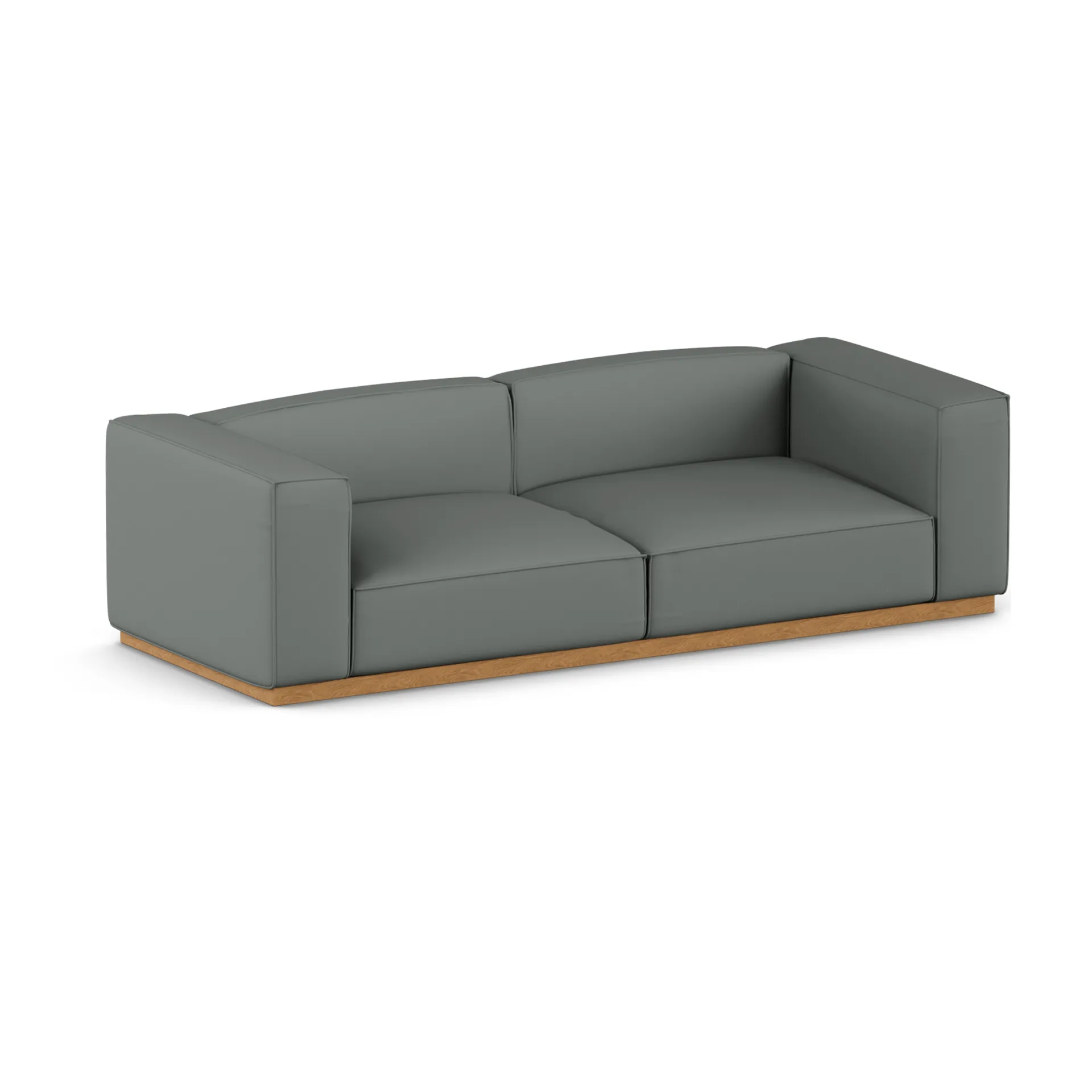 Bergsdal Sofa, Caleido grey 1240-Eiche gebeizte Esche, 3-sitzig 1898