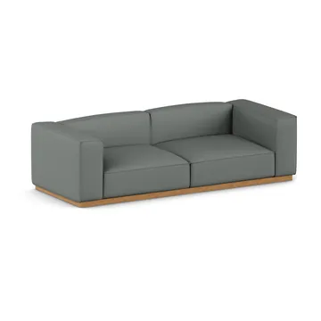 Bergsdal Sofa - Caleido grey 1240-Eiche gebeizte Esche, 3-sitzig - 1898