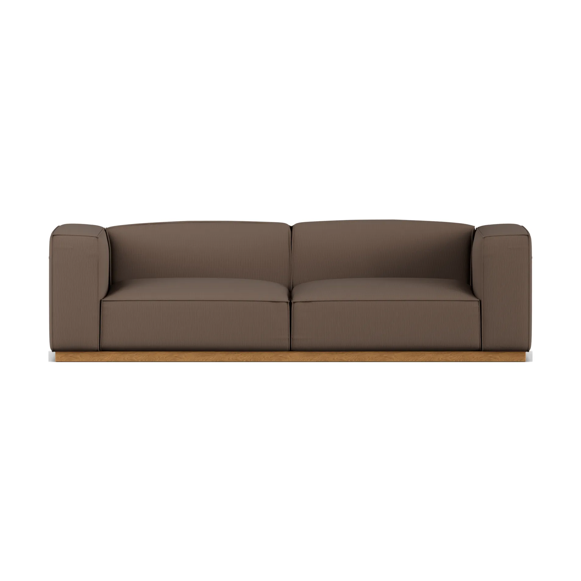 Bergsdal Sofa, Jump brown 1955-Eiche gebeizte Esche, 3-sitzig 1898