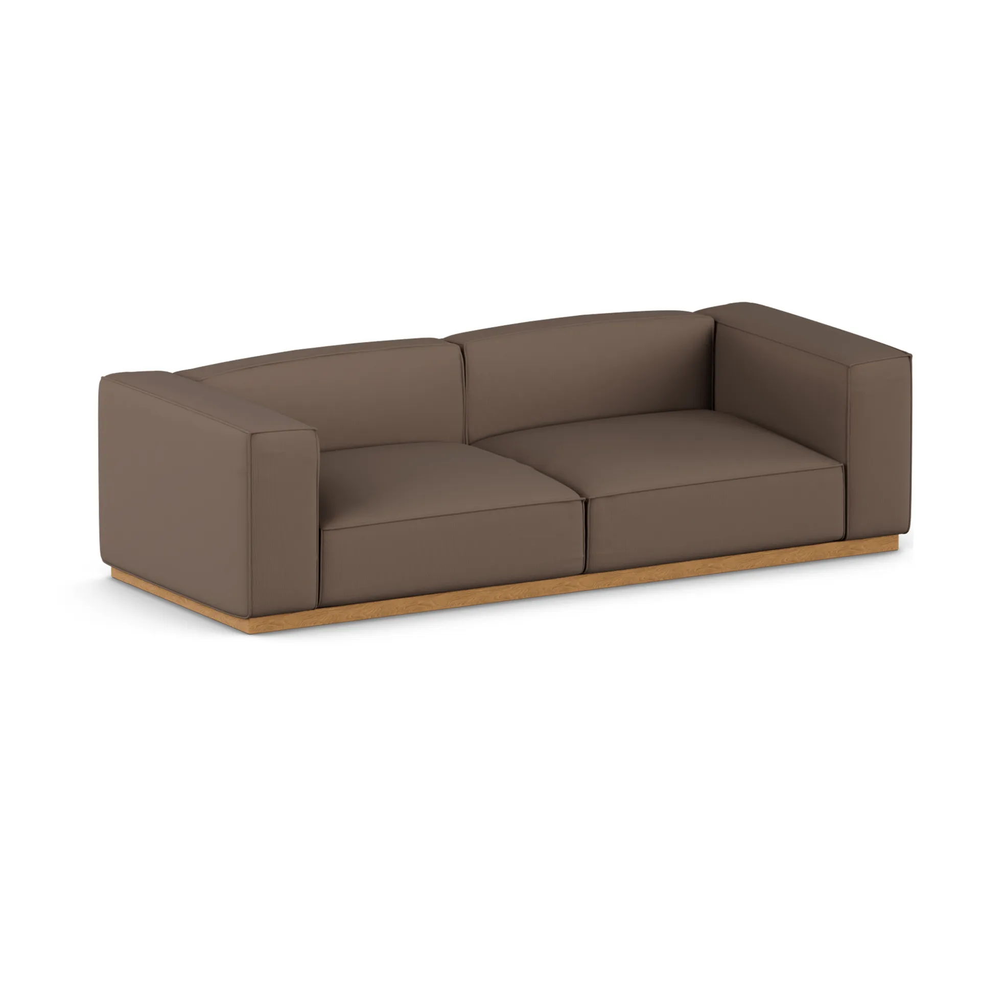 Bergsdal Sofa, Jump brown 1955-Eiche gebeizte Esche, 3-sitzig 1898