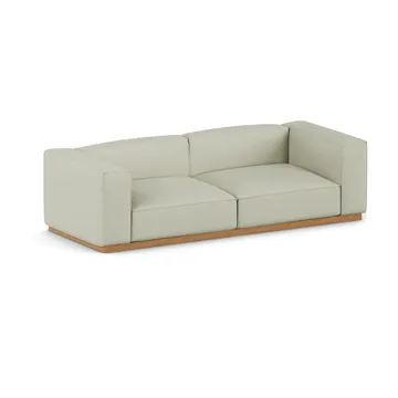 Bergsdal Sofa - Luisa beige 3981-Eiche gebeizte Esche, 3-sitzig - 1898