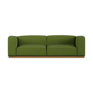 Bergsdal Sofa - Luisa green 3975-Eiche gebeizte Esche, 3-sitzig - 1898
