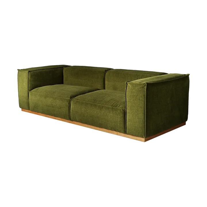 Bergsdal Sofa - Luisa green 3975-Eiche gebeizte Esche, 3-sitzig - 1898