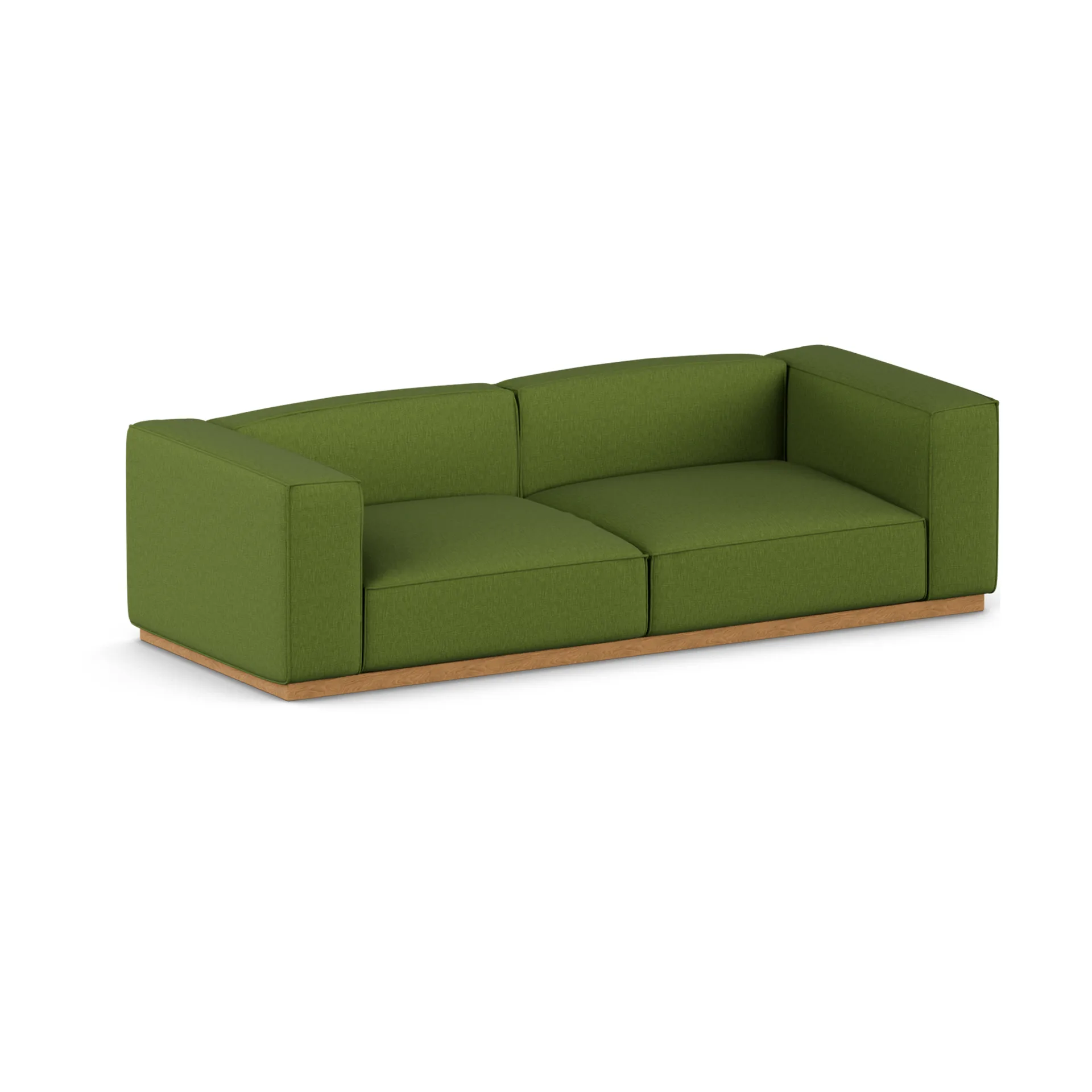 Bergsdal Sofa, Luisa green 3975-Eiche gebeizte Esche, 3-sitzig 1898