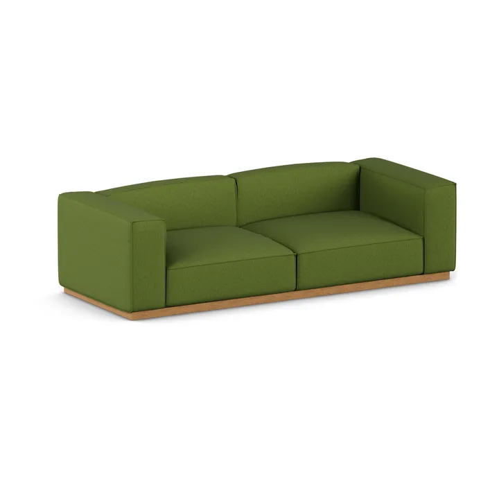 Bergsdal Sofa - Luisa green 3975-Eiche gebeizte Esche, 3-sitzig - 1898