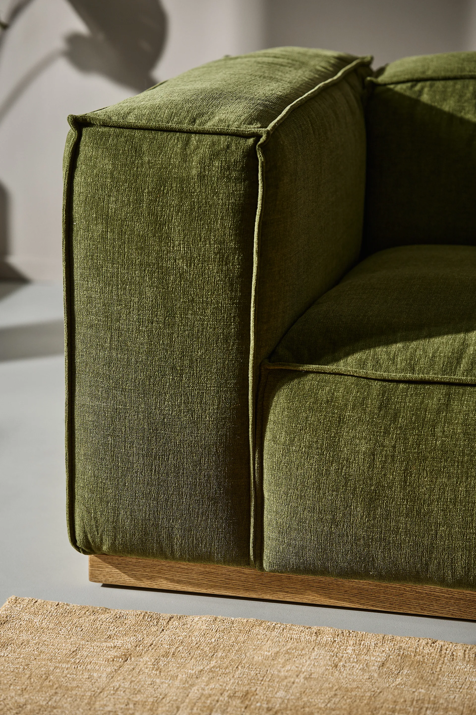 Bergsdal Sofa, Luisa green 3975-Eiche gebeizte Esche, 3-sitzig 1898