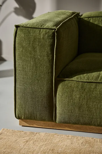 Bergsdal Sofa - Luisa green 3975-Eiche gebeizte Esche, 3-sitzig - 1898